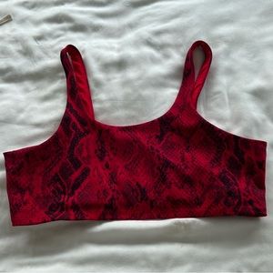 ALO snakeprint sports bra